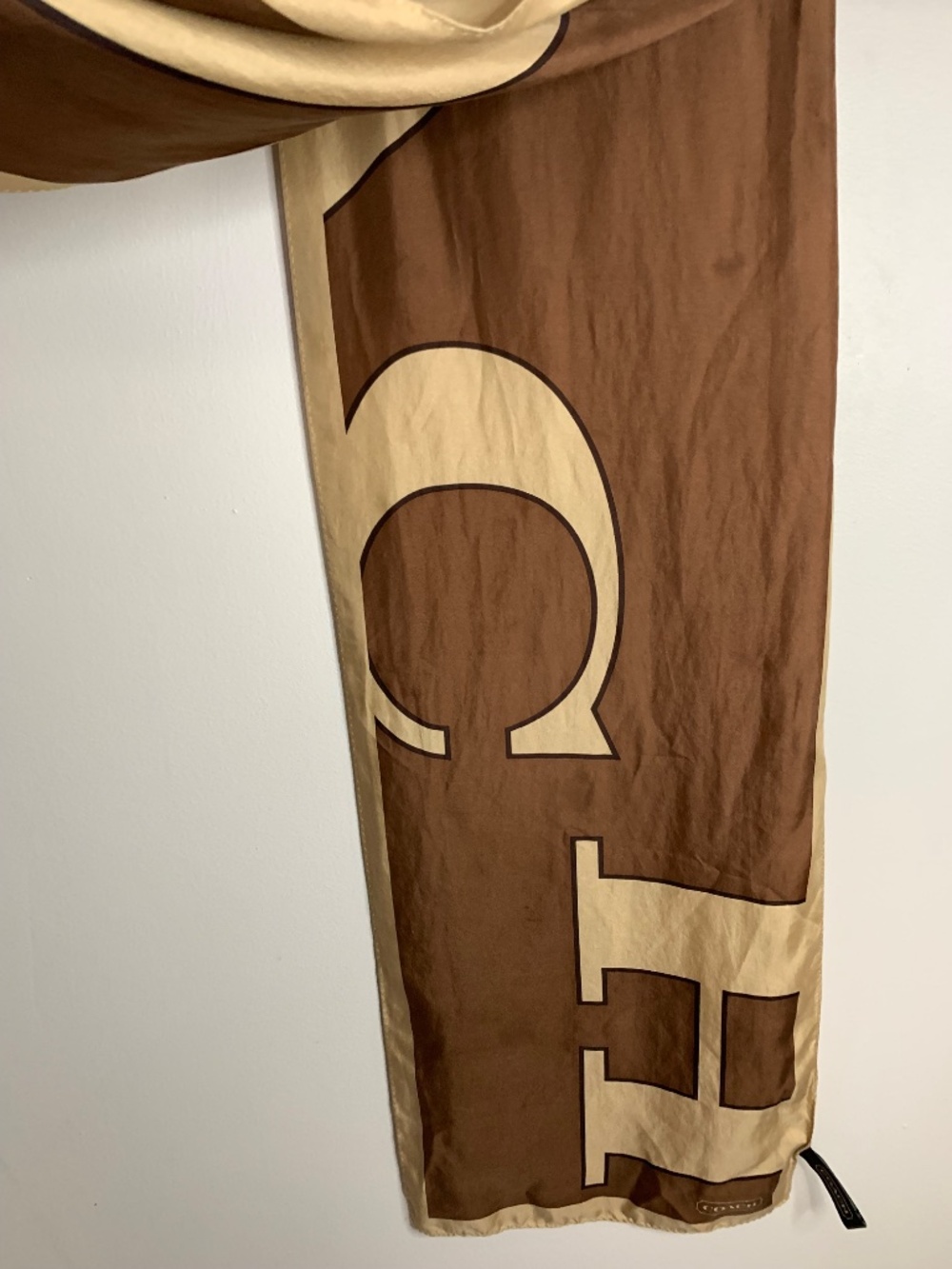 Coach 100% Silk Scarf - Picture 7 of 10